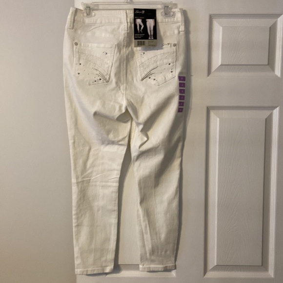 Seven7  High Rise Strech Ankle Skinny Women White Jeans Pants size 6 brand new - Picture 7 of 12